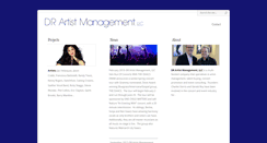 Desktop Screenshot of drartistmanagement.com