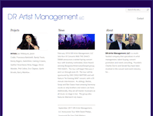 Tablet Screenshot of drartistmanagement.com